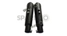 Royal Enfield GT and Interceptor 650cc AEW TE 101 Black Exhaust Silencer Pair - SPAREZO